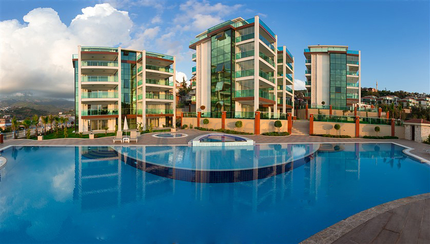 شقة ضمن مجمع فاخر - منطقة هادئة - تصميم 1+2- في كارجي جاك / الانيا 