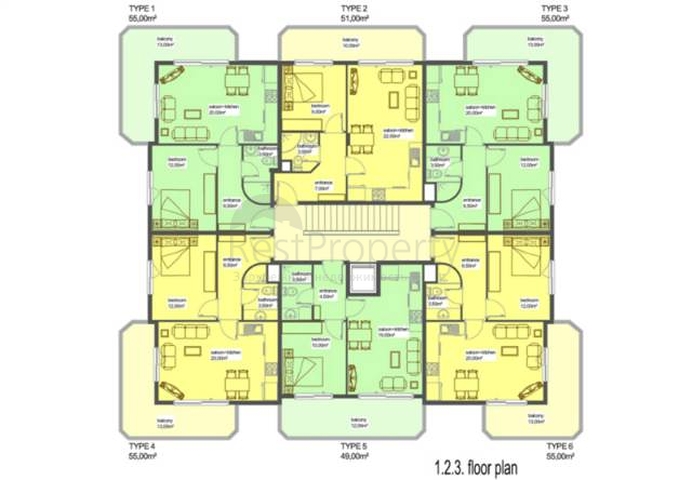 شقة مؤثثة في قلب مدينة ألانيا للبيع 