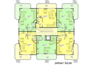 شقة مؤثثة في قلب مدينة ألانيا للبيع 