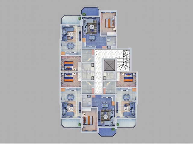 شقق بالتقسيط في الانيا - تصاميم متنوعة غرفة وصالة -3 غرف وصالة -مهموتلار / الانيا 