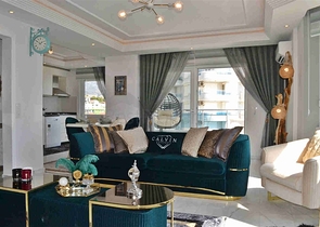 اطلالة بحر مباشرة -شقة 2 غرفة وصالة -ضمن مجمع فاخر -توسمور / الانيا 