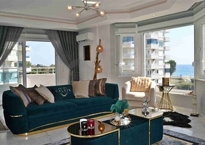 اطلالة بحر مباشرة -شقة 2 غرفة وصالة -ضمن مجمع فاخر -توسمور / الانيا 