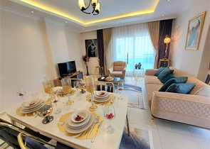 شقق حديثة للبيع في الانيا - تصميم 1+1 - قريبة من البحر - مهموتلار / الانيا 