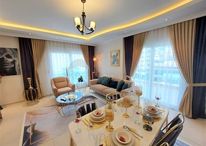 شقق حديثة للبيع في الانيا - تصميم 1+1 - قريبة من البحر - مهموتلار / الانيا 