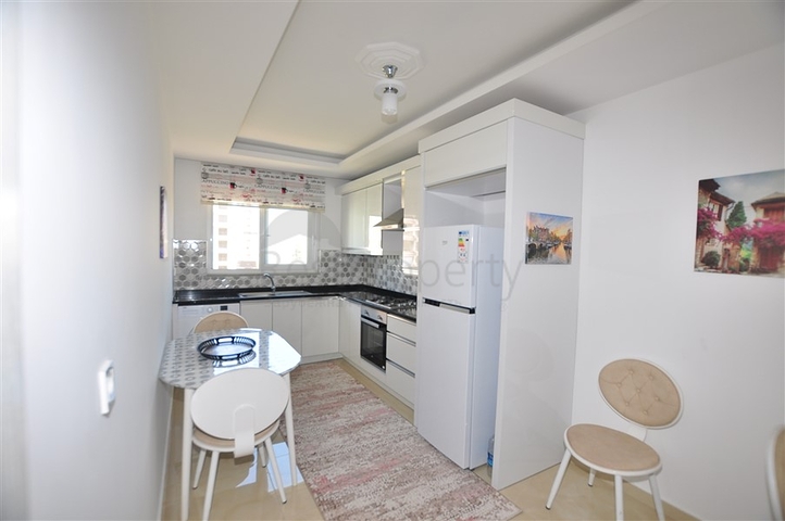 اطلالة بحر - شقة 1+1- مفروشة -في مهموتلار / الانيا 