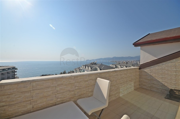 شقة اطلالة بحر في الانيا - دوبلكس مفروشة -ضمن مجمع سكني -كارجي جاك / الانيا 