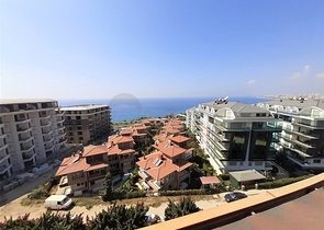 شقة اطلالة بحر في الانيا - دوبلكس مفروشة -ضمن مجمع سكني -كارجي جاك / الانيا 