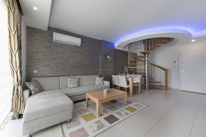 عقارات فاخرة في الانيا -2 غرفة وصالة دوبلكس - ضمن مجمع فاخر -في افسلار / الانيا 