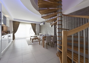 عقارات فاخرة في الانيا -2 غرفة وصالة دوبلكس - ضمن مجمع فاخر -في افسلار / الانيا 