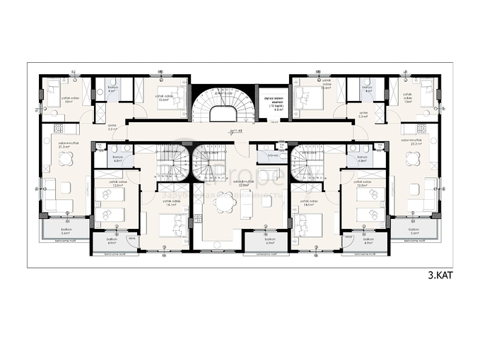 شقق للبيع في الانيا - ضمن مجمع فاخر قريب من شاطئ كليوباترا 