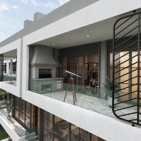 فلل في الانيا - اطلالة بحرية - قيد الانشاء -مركز الانيا 