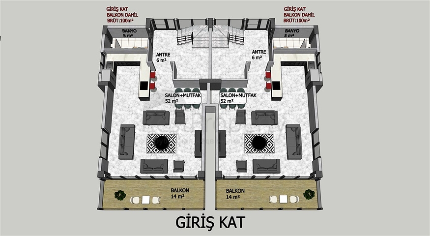 فلل في الانيا - اطلالة بحرية - قيد الانشاء -مركز الانيا 