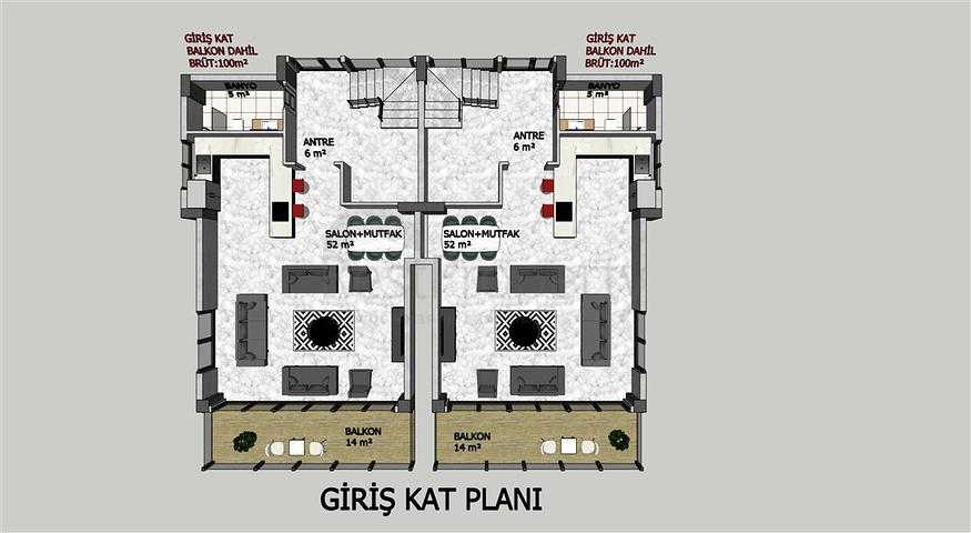 فلل في الانيا - اطلالة بحرية - قيد الانشاء -مركز الانيا 