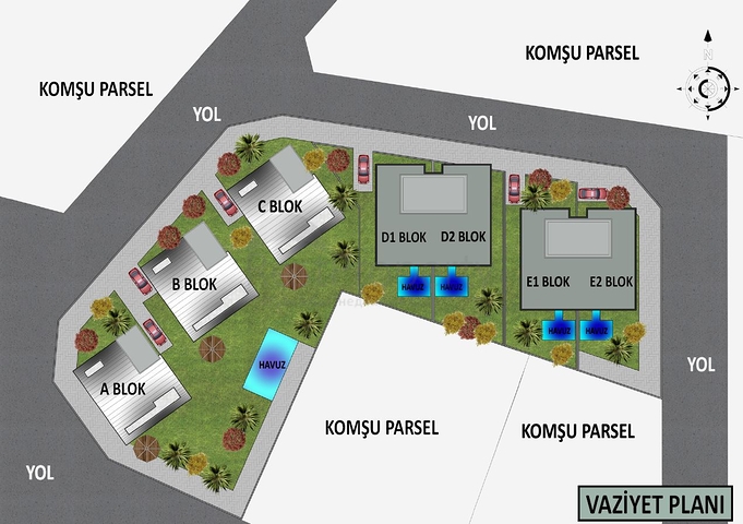 فلل في الانيا - اطلالة بحرية - قيد الانشاء -مركز الانيا 