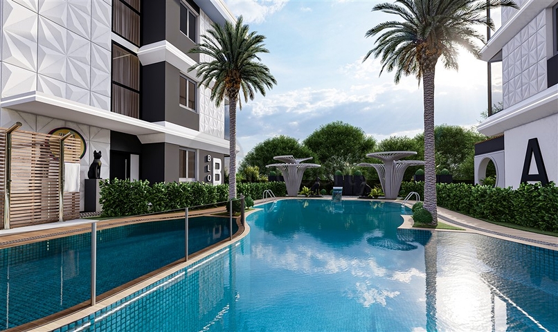 شقق بالتقسيط في  محمودلار - مجمع قيد الانشاء -مناسب للاستثمار .