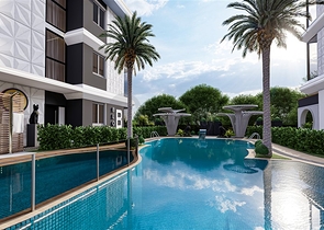 شقق بالتقسيط في  محمودلار - مجمع قيد الانشاء -مناسب للاستثمار .