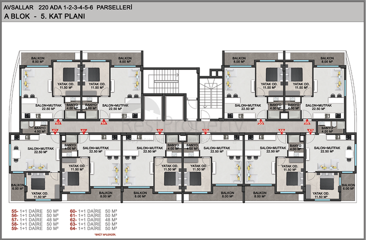 شقق بالتقسيط في الانيا -مجمع قيد الانشاء -في افسلار / الانيا 