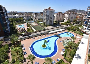 شقق اطلالة بحر في جكجلي - تصميم غرفة وصالة -مجمع 5 نجوم -الانيا 