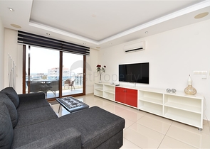 شقق اطلالة بحر في جكجلي - تصميم غرفة وصالة -مجمع 5 نجوم -الانيا 