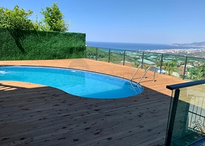 فيلا اطلالة بحر في الانيا -4 غرف وصالة - مسبح خاص -في كارجيجاك / الانيا