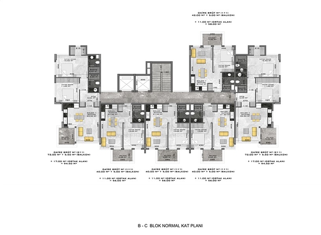 شقق بالتقسيط في الانيا - مجمع فاخر قيد الانشاء -في كاستل / الانيا 