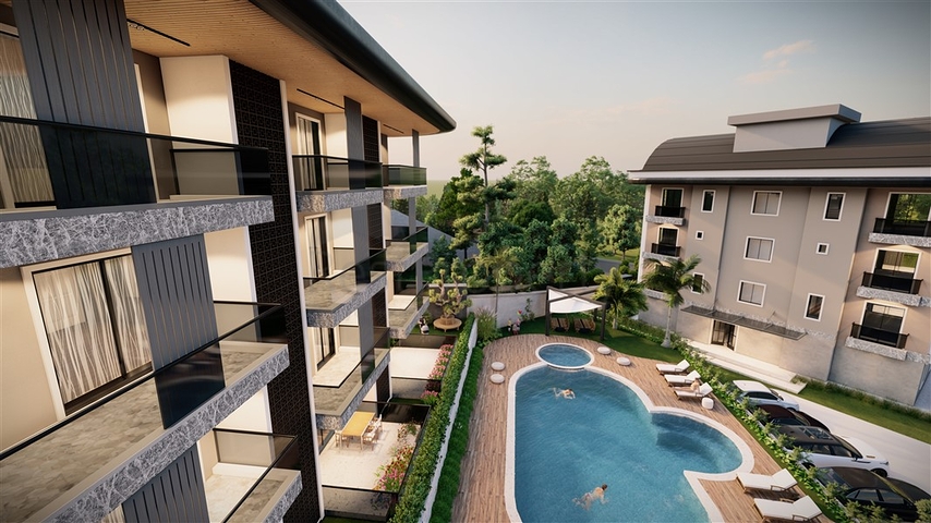 شقق عائلية للبيع في الانيا - مجمع فاخر قيد الانشاء - مركز الانيا 