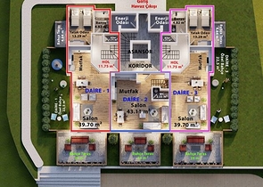 شقق عائلية للبيع في الانيا - مجمع فاخر قيد الانشاء - مركز الانيا 
