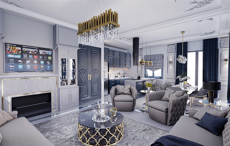 فيلا فاخرة للبيع في الانيا - اطلالة بحر -مستقلة مع مسبح خاص -في كارجيجاك / الانيا 