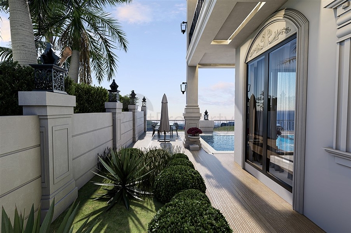 فيلا فاخرة للبيع في الانيا - اطلالة بحر -مستقلة مع مسبح خاص -في كارجيجاك / الانيا 