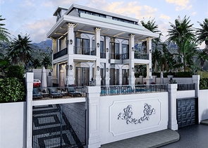 فيلا فاخرة للبيع في الانيا - اطلالة بحر -مستقلة مع مسبح خاص -في كارجيجاك / الانيا 