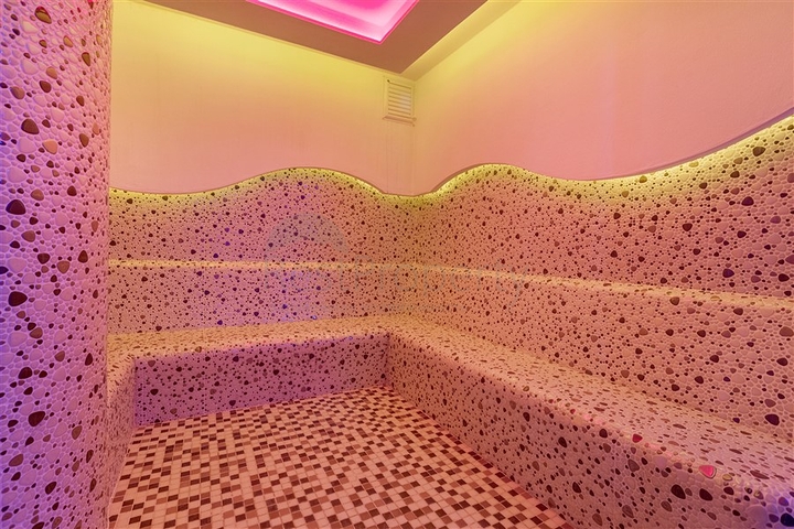 شقة اطلالة بحر في محمودلار - تصميم 2 غرفة وصالة -مجمع انيق - محمودلار / الانيا 