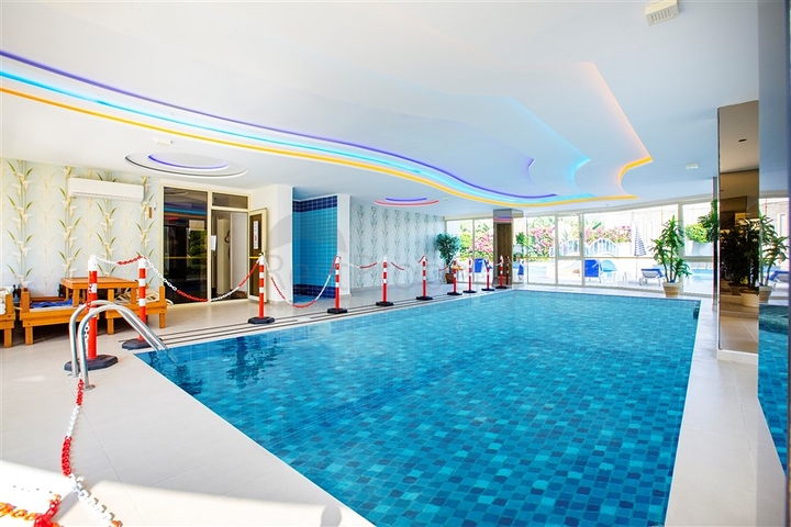 شقة اطلالة بحر في محمودلار - تصميم 2 غرفة وصالة -مجمع انيق - محمودلار / الانيا 