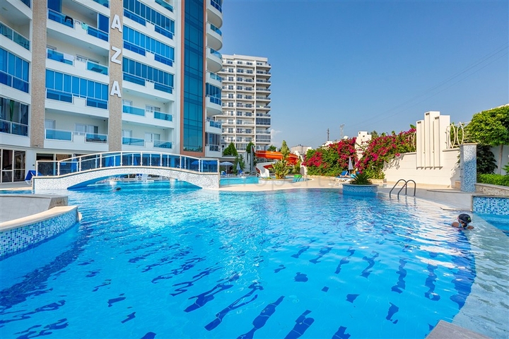 شقة اطلالة بحر في محمودلار - تصميم 2 غرفة وصالة -مجمع انيق - محمودلار / الانيا 