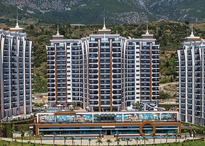 شقة للبيع في مجمع ازورا بارك - غرفتين وصالة -مفروشة -في محمودلار / الانيا 