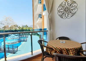 شقة للبيع في ازورا بارك - غرفة وصالة -مفروشة -مجمع 5 نجوم - في محمودلار / الانيا 