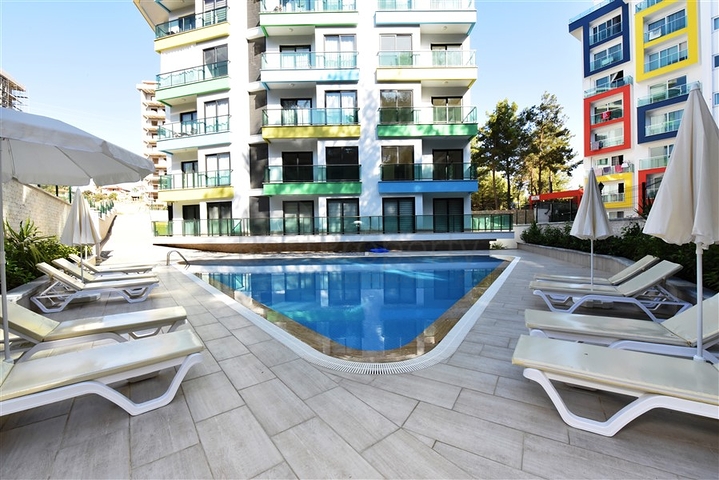 ضمن منطقة هادئة - شقة غرفة وصالة مفروشة - مجمع حديث - افسلار / الانيا 