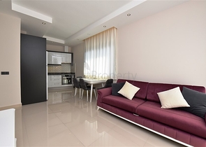 ضمن منطقة هادئة - شقة غرفة وصالة مفروشة - مجمع حديث - افسلار / الانيا 