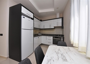 ضمن منطقة هادئة - شقة غرفة وصالة مفروشة - مجمع حديث - افسلار / الانيا 