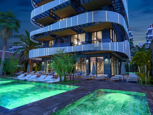 شقق اطلالة بحر مباشرة في الانيا - مجمع قيد الانشاء - في كاستل / الانيا 