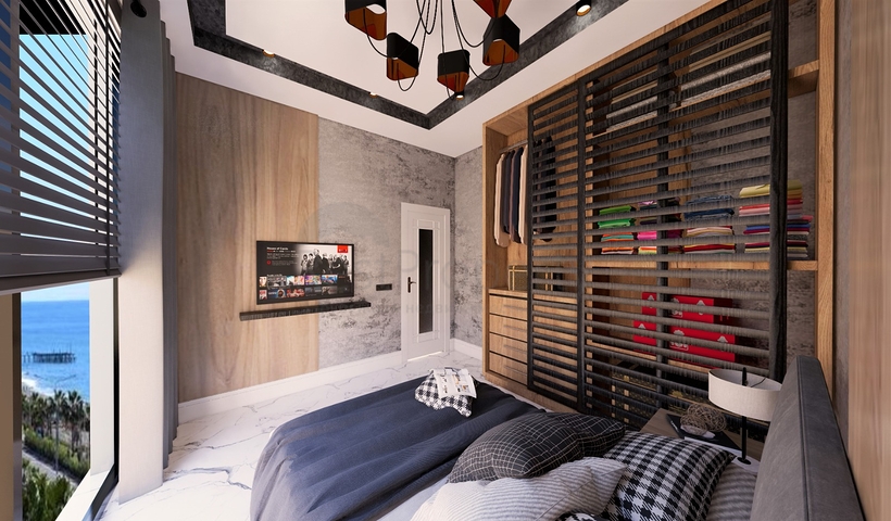 شقق اطلالة بحر مباشرة في الانيا - مجمع قيد الانشاء - في كاستل / الانيا 