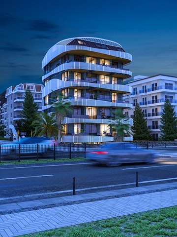 شقق اطلالة بحر مباشرة في الانيا - مجمع قيد الانشاء - في كاستل / الانيا 