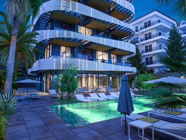 شقق اطلالة بحر مباشرة في الانيا - مجمع قيد الانشاء - في كاستل / الانيا 