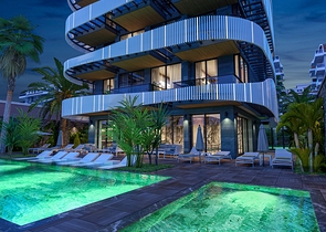 شقق اطلالة بحر مباشرة في الانيا - مجمع قيد الانشاء - في كاستل / الانيا 