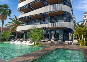 شقق اطلالة بحر مباشرة في الانيا - مجمع قيد الانشاء - في كاستل / الانيا 