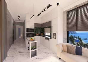 شقق اطلالة بحر مباشرة في الانيا - مجمع قيد الانشاء - في كاستل / الانيا 