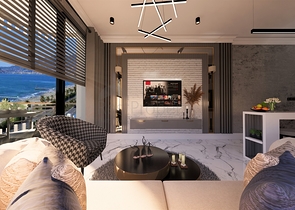 شقق اطلالة بحر مباشرة في الانيا - مجمع قيد الانشاء - في كاستل / الانيا 