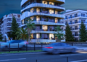 شقق اطلالة بحر مباشرة في الانيا - مجمع قيد الانشاء - في كاستل / الانيا 