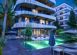 شقق اطلالة بحر مباشرة في الانيا - مجمع قيد الانشاء - في كاستل / الانيا 