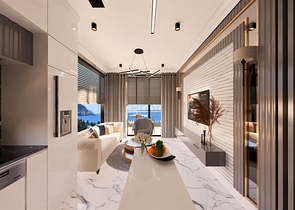 شقق اطلالة بحر مباشرة في الانيا - مجمع قيد الانشاء - في كاستل / الانيا 