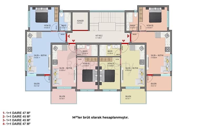 شقق بالاقساط ضمن مجمع قيد الانشاء - في افسلار / الانيا 
